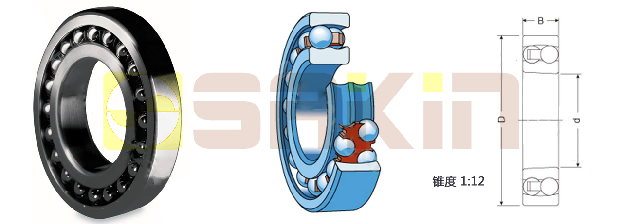 SKF开放型圆锥孔调心球轴承