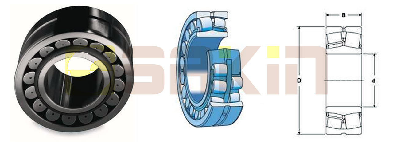 SKF圆柱孔调心滚子轴承选型表
